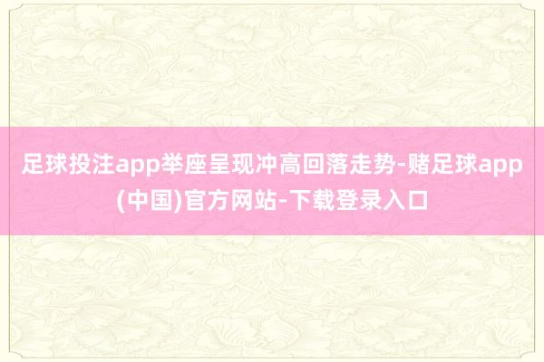 足球投注app举座呈现冲高回落走势-赌足球app(中国)官方网站-下载登录入口