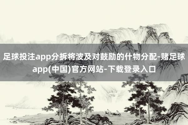 足球投注app分拆将波及对鼓励的什物分配-赌足球app(中国)官方网站-下载登录入口