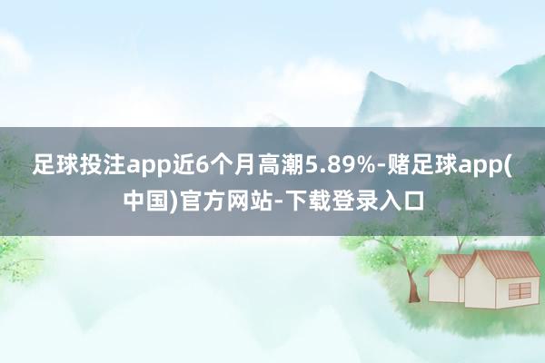 足球投注app近6个月高潮5.89%-赌足球app(中国)官方网站-下载登录入口